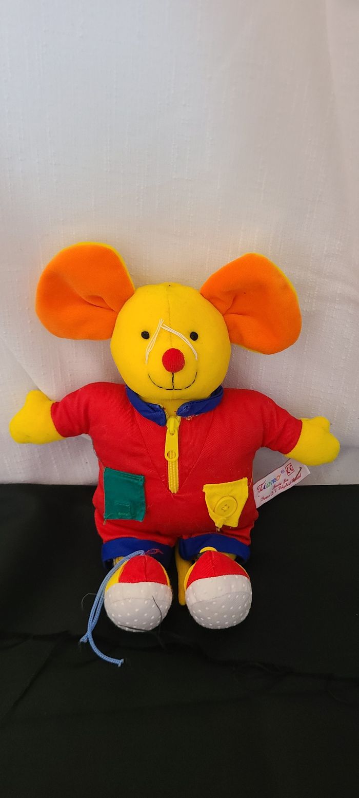 peluche souris éveil tiamo - photo numéro 3
