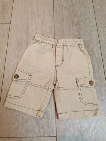 Short en lin et coton