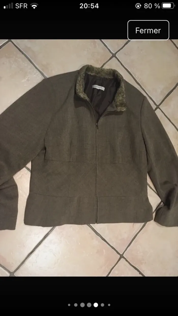 Superbe blazer tout doublé moderne et sophistiqué de chez Jacqueline Riu en 42 excellent état - photo numéro 6