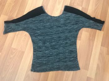 Haut manches 3/4 gris
