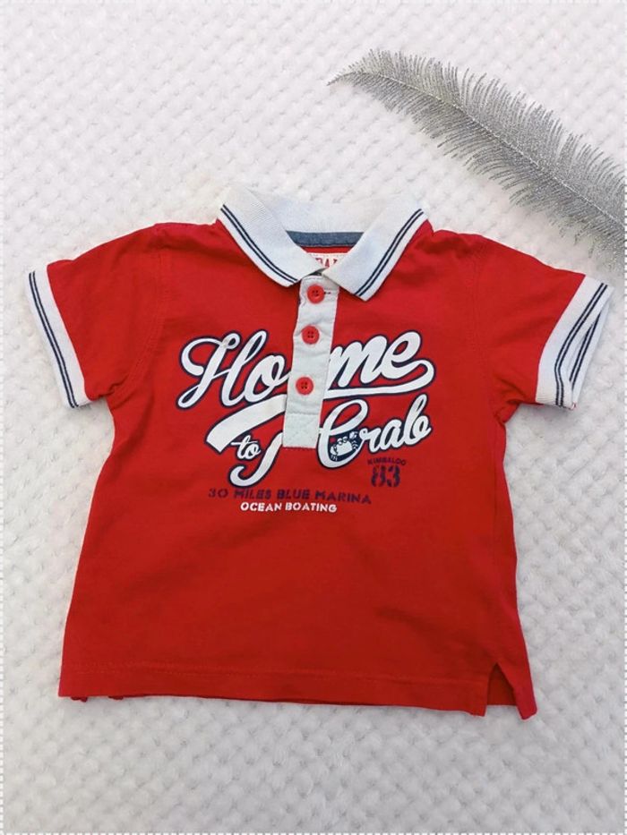 🔸Polo Manches Courtes - 12 mois Kimbaloo🔸