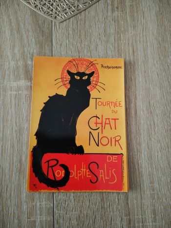 Carte postale Le chat noir