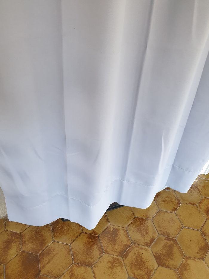 Rideau gris a oeillets - photo numéro 3