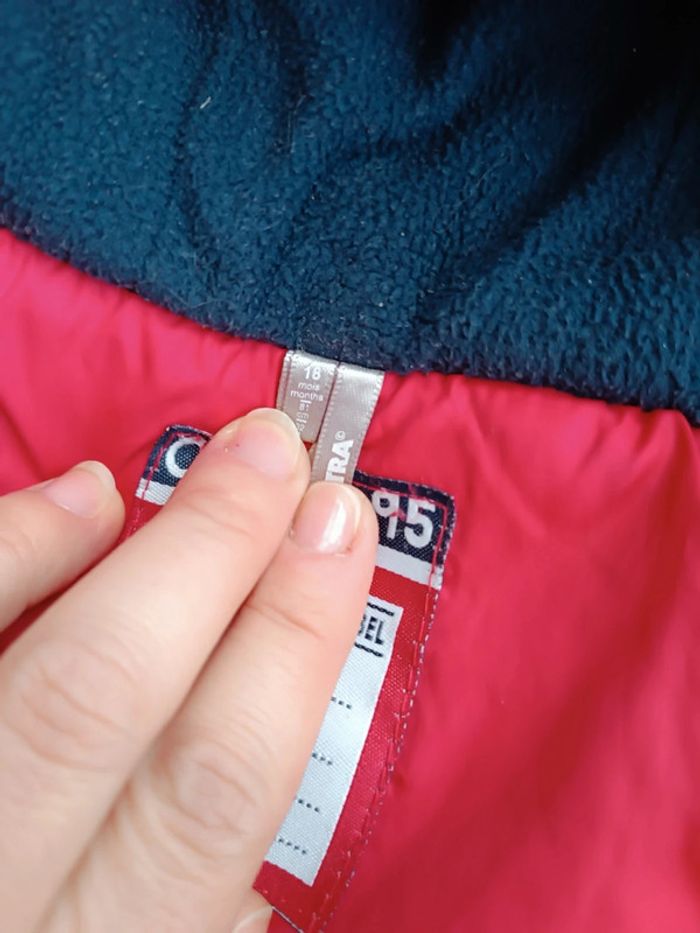 Doudoune rouge Orchestra 18 mois – Chaude & pratique - photo numéro 3