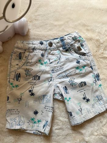 Short motif vacances - taille 24 mois
