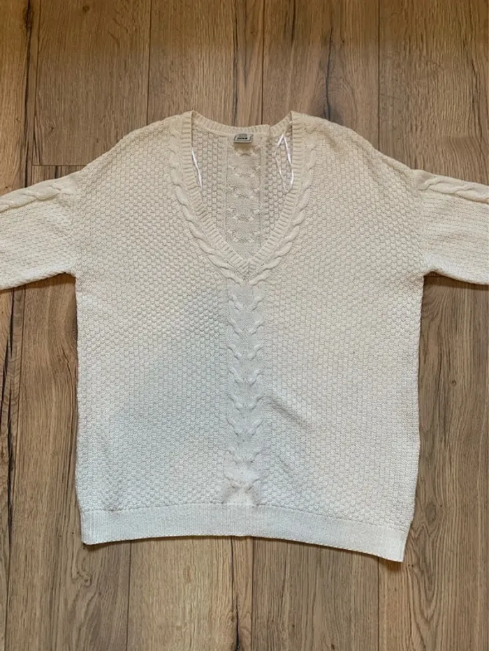 Pull Pimkie Blanc Taille XL - photo numéro 3