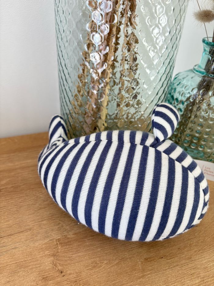 Peluche baleine hochet grelots marine blanc Jellycat - photo numéro 6