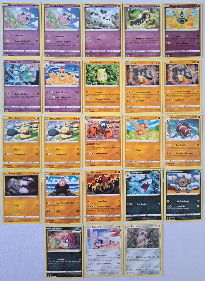 🃏 Lot de 67 cartes Pokémon JCC françaises 2021 Epée et Bouclier Poing de Fusion - photo numéro 4