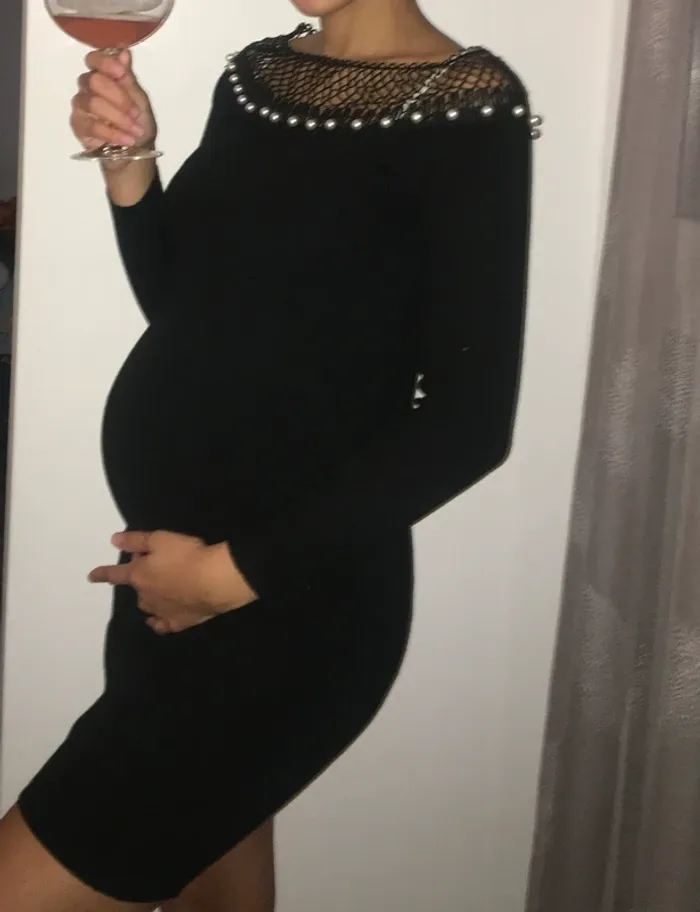 Robe noir à perle - photo numéro 5