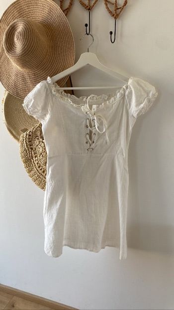 Robe blanche courte été