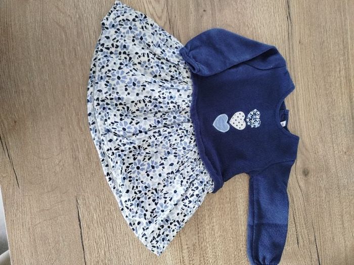 Robe bleu marien coeur