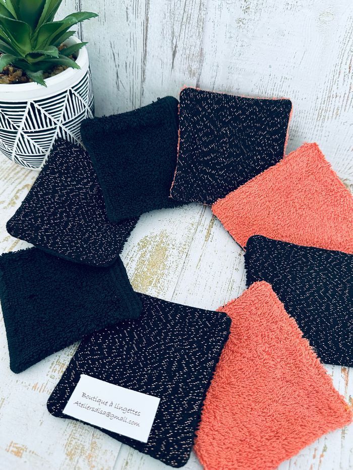 Lingettes lot de 8 lavable et réutilisable