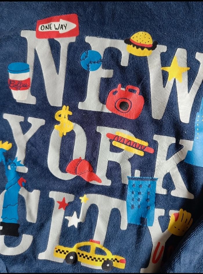Pyjama velours bleu et rouge - photo numéro 4