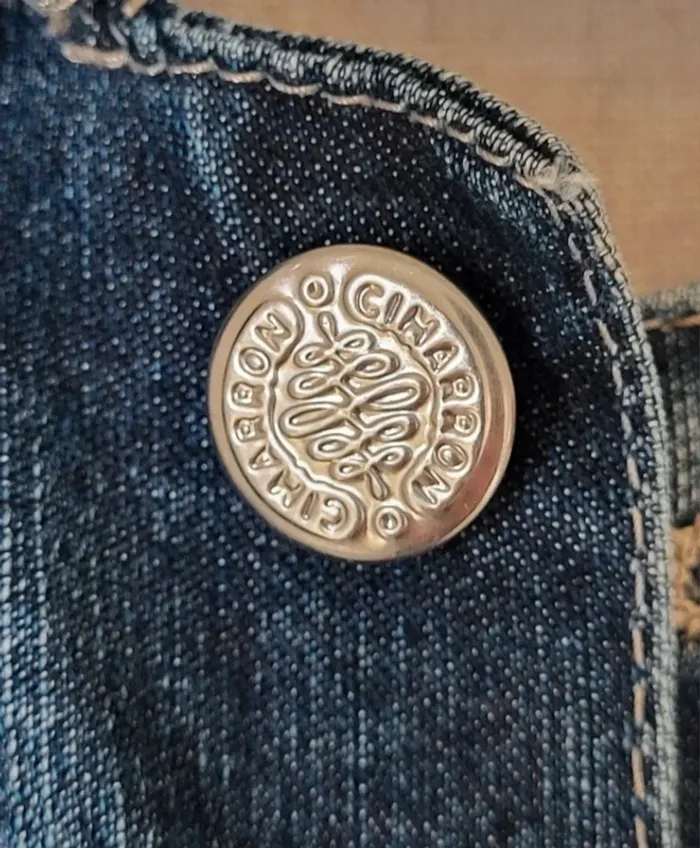 Veste en jean bleue foncée Cimarron Taille 38 - photo numéro 7