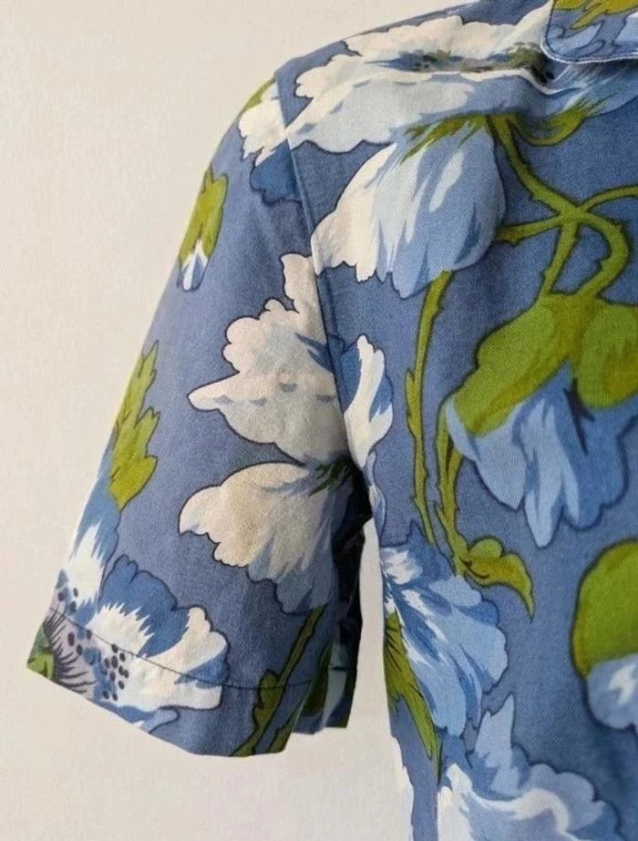 Ensemble d'été vintage fleurie : chemisier et jupe - Cacharel - taille 36 - photo numéro 5