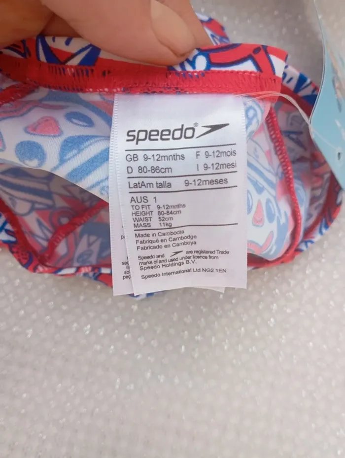 Maillot de bain Speedo bébé 9-12 mois neuf - photo numéro 5