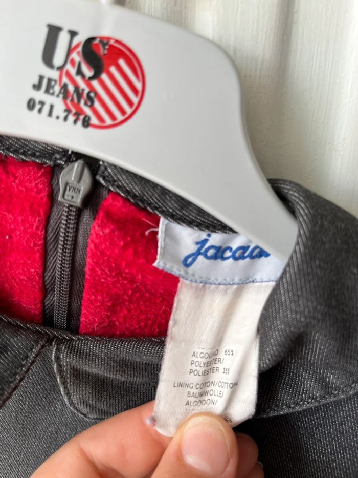 Robe grise doublée vintage - photo numéro 4