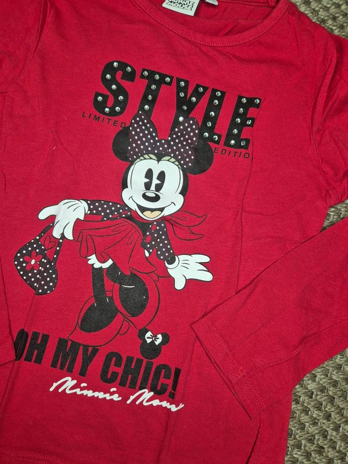 Lot de 2 t-shirts minnie - 6 ans - photo numéro 3