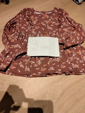 Blouse fleurie Gémo 3 ans