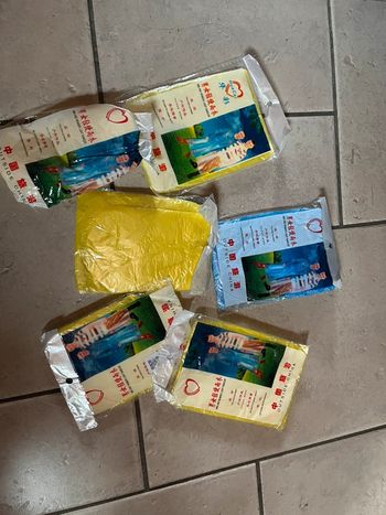 Lot de 6 ponchos