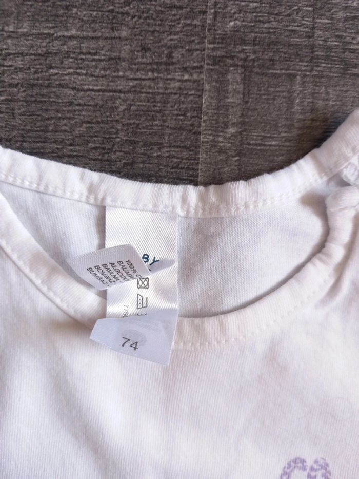 T-shirt taille 74cm 9mois c&a - photo numéro 2