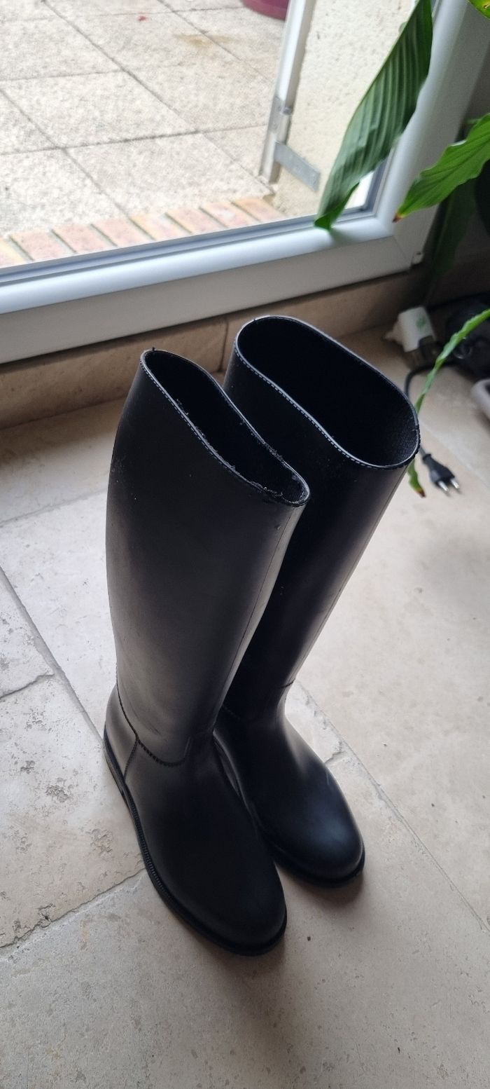 Bottes caoutchouc d'équitation