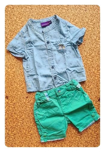 🌼 Chemise jean's garçon t3mois 59cm Sergent Major 👶