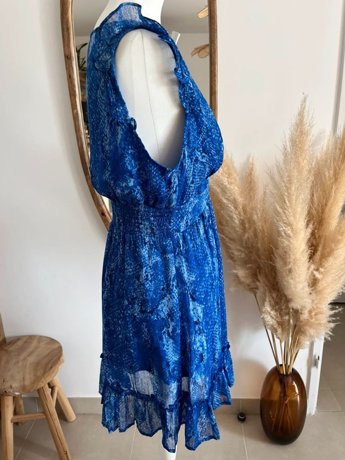 Robe bleue motif python Goa - photo numéro 5