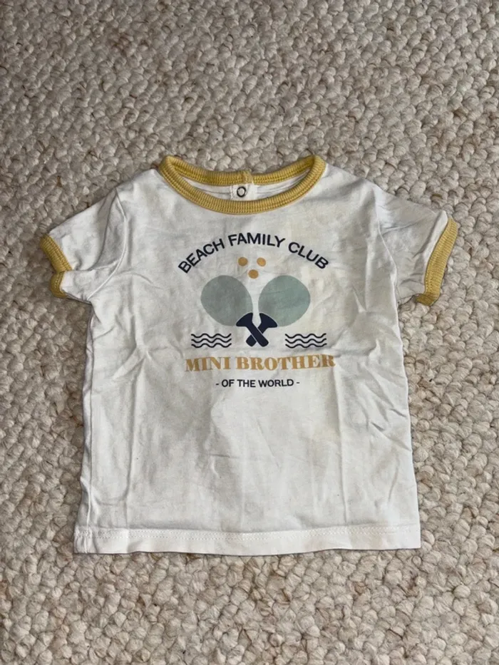 Ensemble été short / t shirt GARÇON 6 mois - photo numéro 2