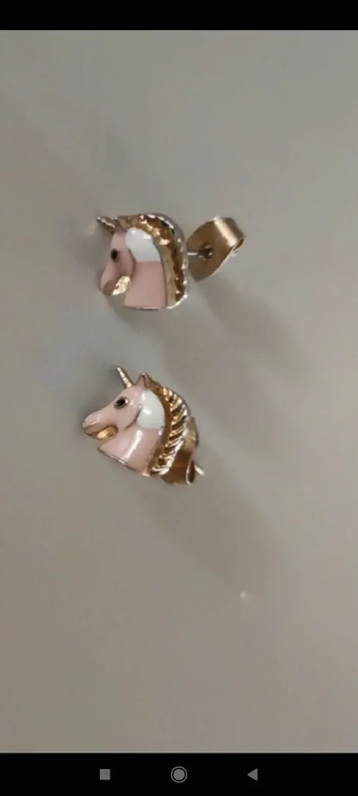 Boucles d'oreilles licorne - photo numéro 2