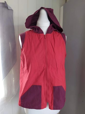 Gilet leger sans manche bicolore