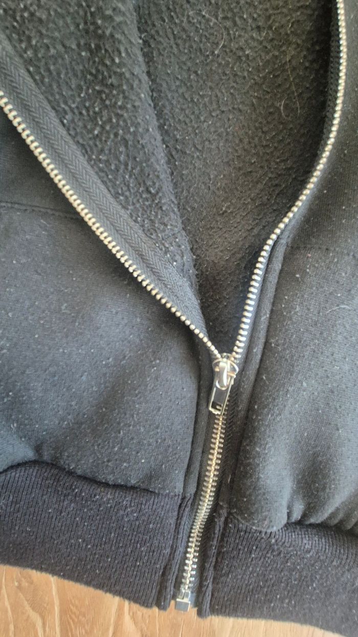 Sweat capuche xs noir - photo numéro 3