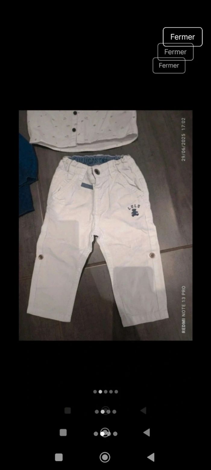 Ensemble cérémonie garçon 12 mois - photo numéro 2