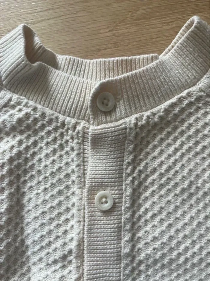 Gilet petit bateau bébé – 18 mois – écru/beige – 100% coton – Très bon état - photo numéro 5