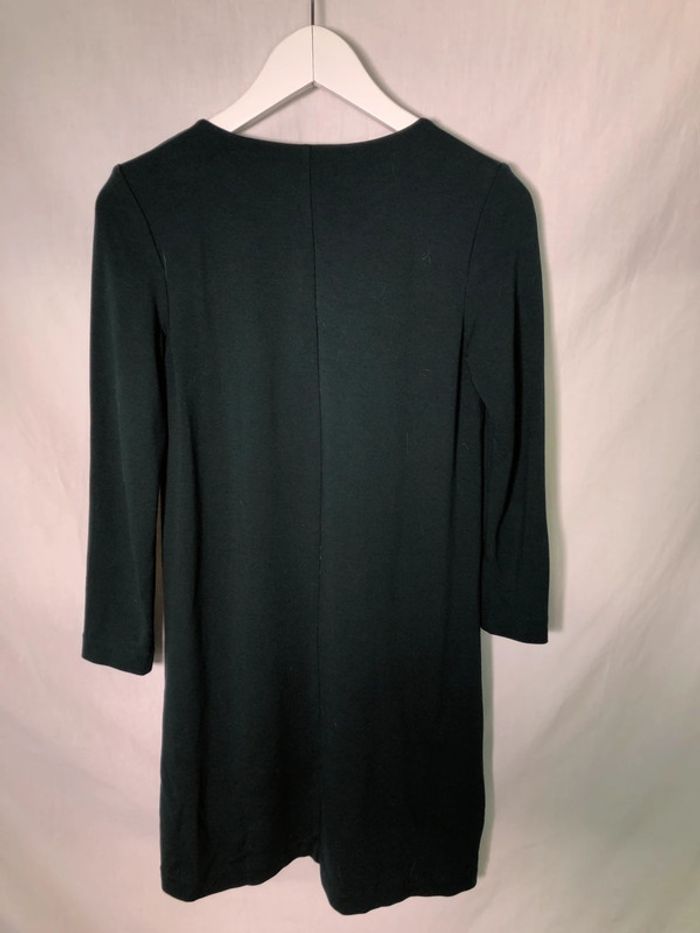 Robe vert sapin à manches longues H&M taille 34 / XS très bon état. - photo numéro 5