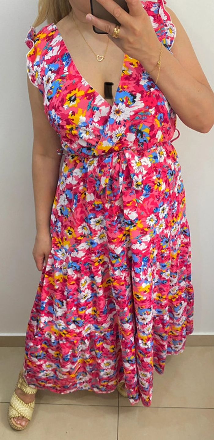 Robe longue à fleurs Lilie Rose - photo numéro 3