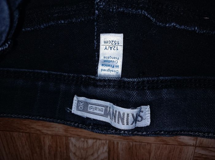 Jean skinny Okaïdi fille taille 12 ans en bon état - photo numéro 2