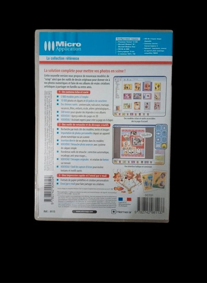 Logiciel de scrapbooking en très bon état - photo numéro 2