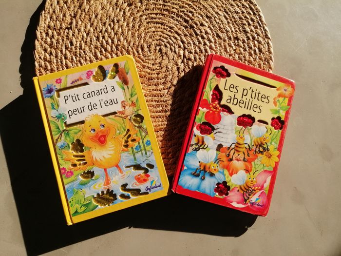 Lot de 2 livres à toucher