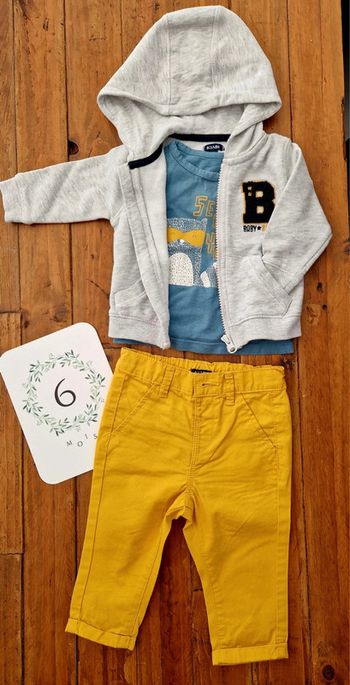 Ensemble 3 pièces kiabi 6 mois