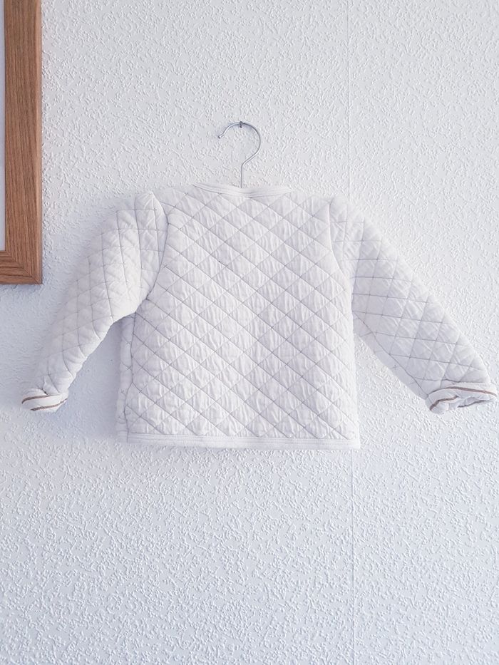 Petit Bateau - Veste / gilet - Blanche et dorée - photo numéro 3