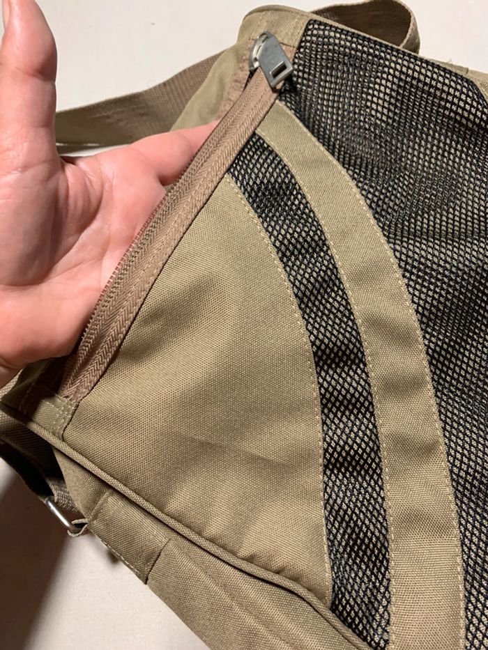 Sac à bandoulière kaki et noir - photo numéro 2