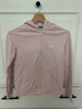 Gilet rose pale benetton 10 ans