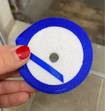 Ruban bleu saphir 6mm