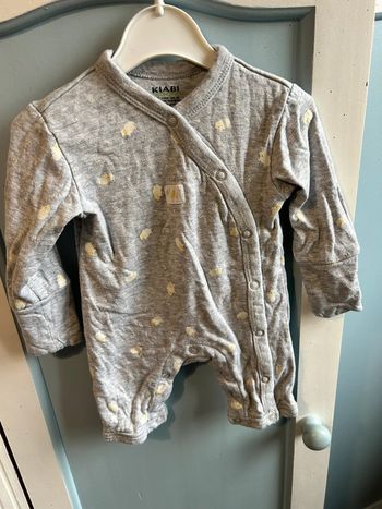 Pyjama coton épais kiabi gris , 1 mois