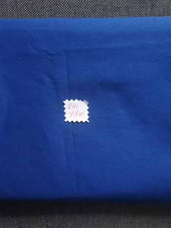 Tissu  bleu 2m x 1m