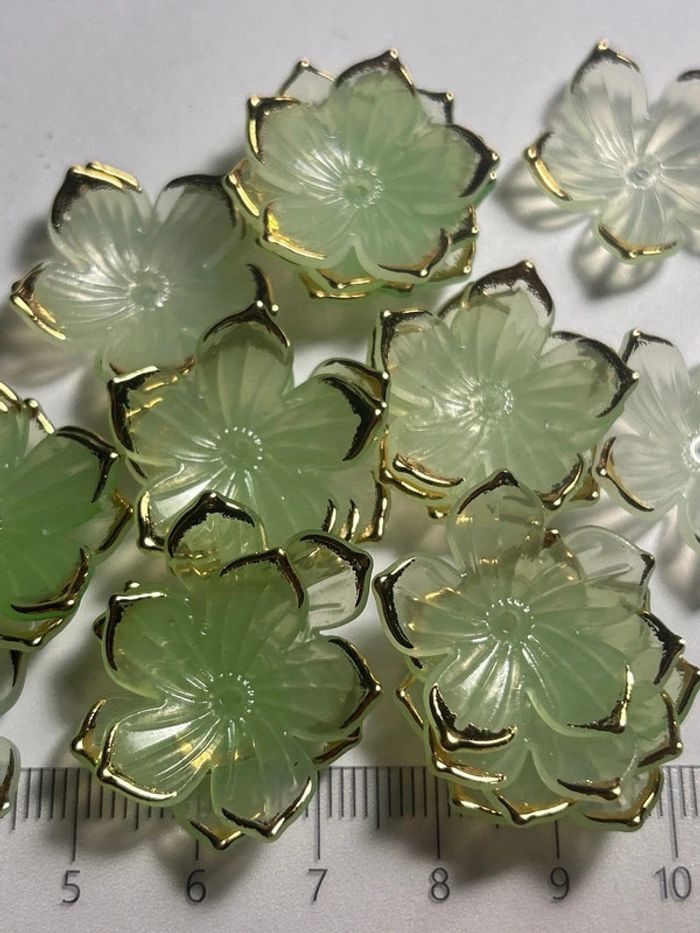 A33, lot de 25 grandes fleurs 23mm - photo numéro 3