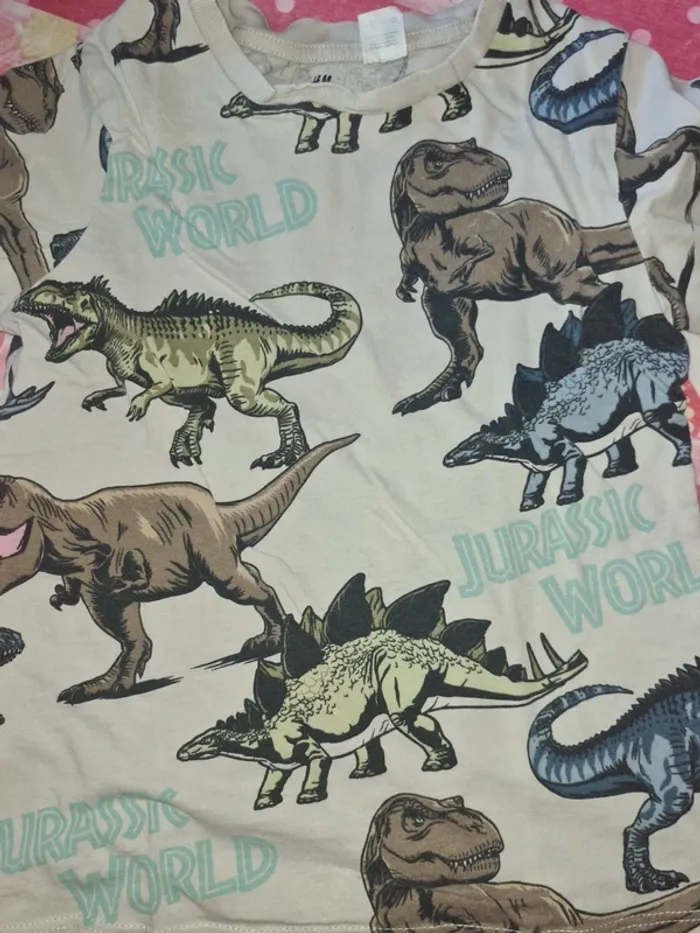 Lot de 3 tee-shirt jurassic world 5/6 ans H&M - photo numéro 6