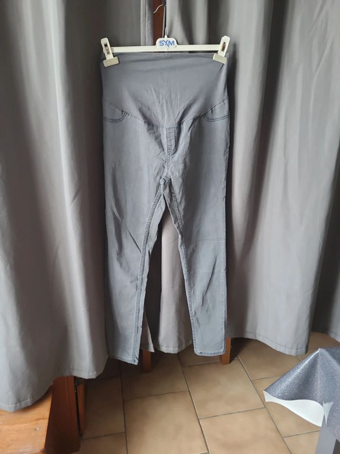 Jean jegging gris grossesse T 38