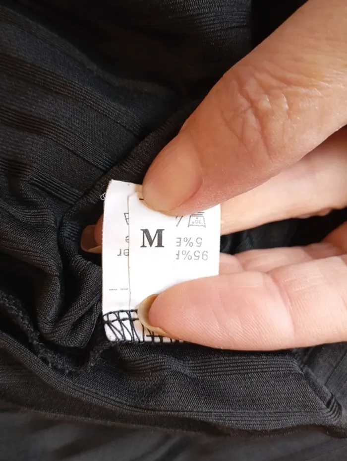 Top noir à lacets - Taille M - photo numéro 4